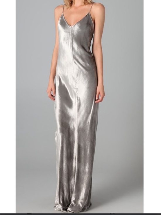 T by Alexander Wang Dresses & Skirts - T By ALEXANDER  WANG METALLIC PANNE VELVET CAMI LONG DRESS SIZE SMALL NEW